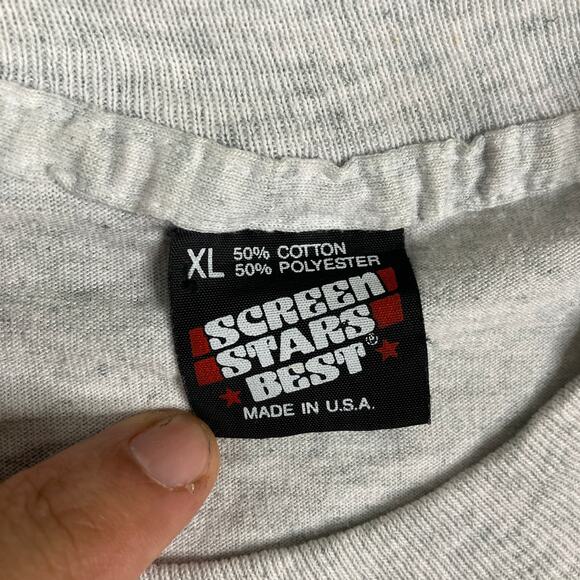 Screen Stars T-Shirt Mens Size X-Large Gray AAU Junior Olympic Games Retro - Picture 3 of 9